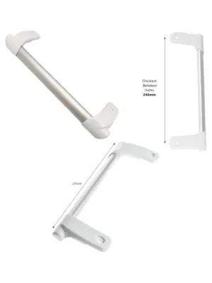 Hotpoint Ariston Fridge Freezer Long Bar Handle White/Silver