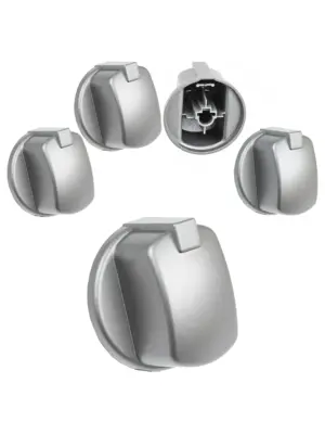 Hotpoint CIM53KCAIXGB Oven Control Knob Silver/Inox 2 Pack