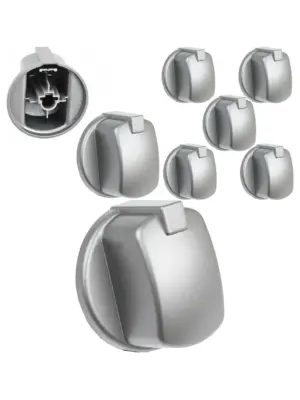 Hotpoint CIM53KCAIXGB Oven Control Knob – Silver/Inox, 5 Pack