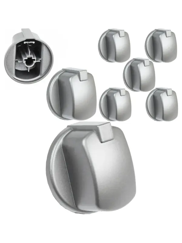 Hotpoint CIM53KCAIXGB Oven Control Knob – Silver/Inox, 5 Pack