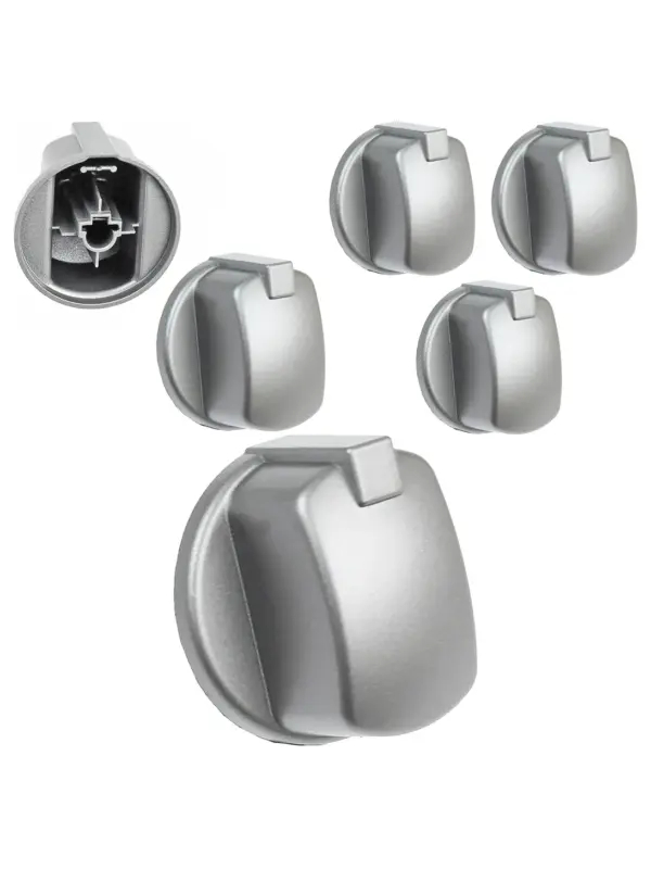 Hotpoint CIM53KCAIXGB Oven Control Knob – Silver/Inox, Pack of 3