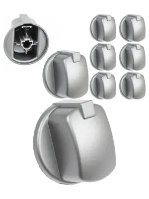 Hotpoint CIM53KCAIXGB Oven Control Knob – Stainless Steel, Pack of 6