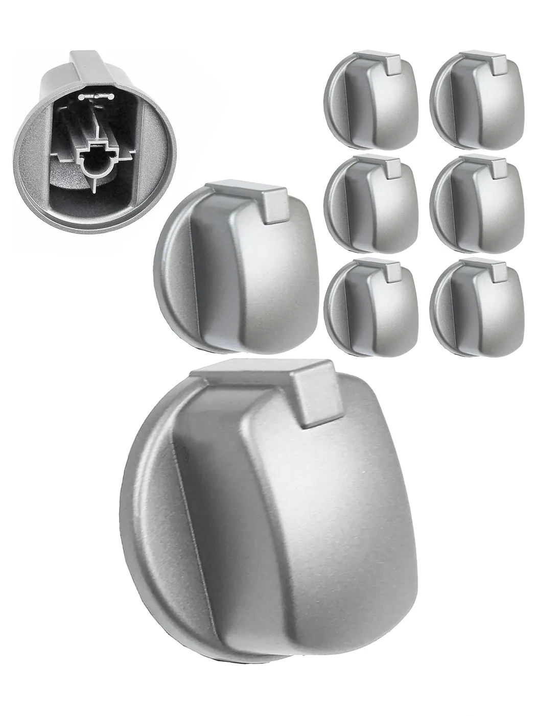 Hotpoint CIM53KCAIXGB Oven Control Knob – Stainless Steel, Pack of 6