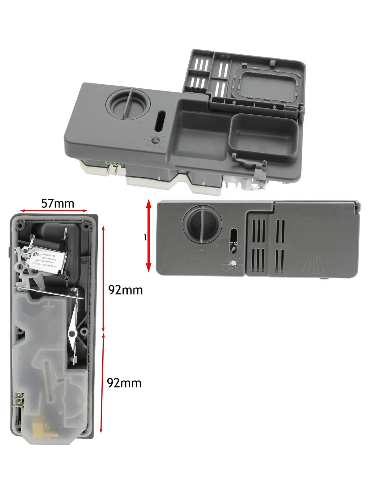 Hotpoint Dishwasher Detergent Drawer – Grey, Fits Powder & Tablets
