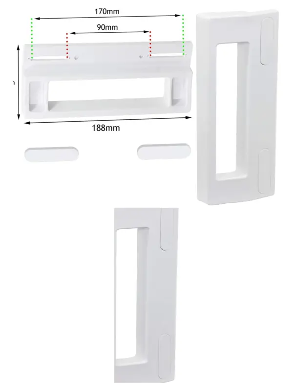 Hotpoint Fridge & Freezer Replacement Door Handle White 190mm