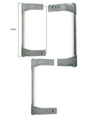 Hotpoint Granite Door Handle for FZ150G FZFM151G RZS150G Fridge