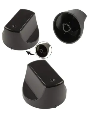 Hotpoint Oven Control Knob – Black Replacement Switch for Main Cooker