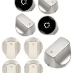 Hotpoint Oven Control Knob Replacement – Silver, 4 Pack