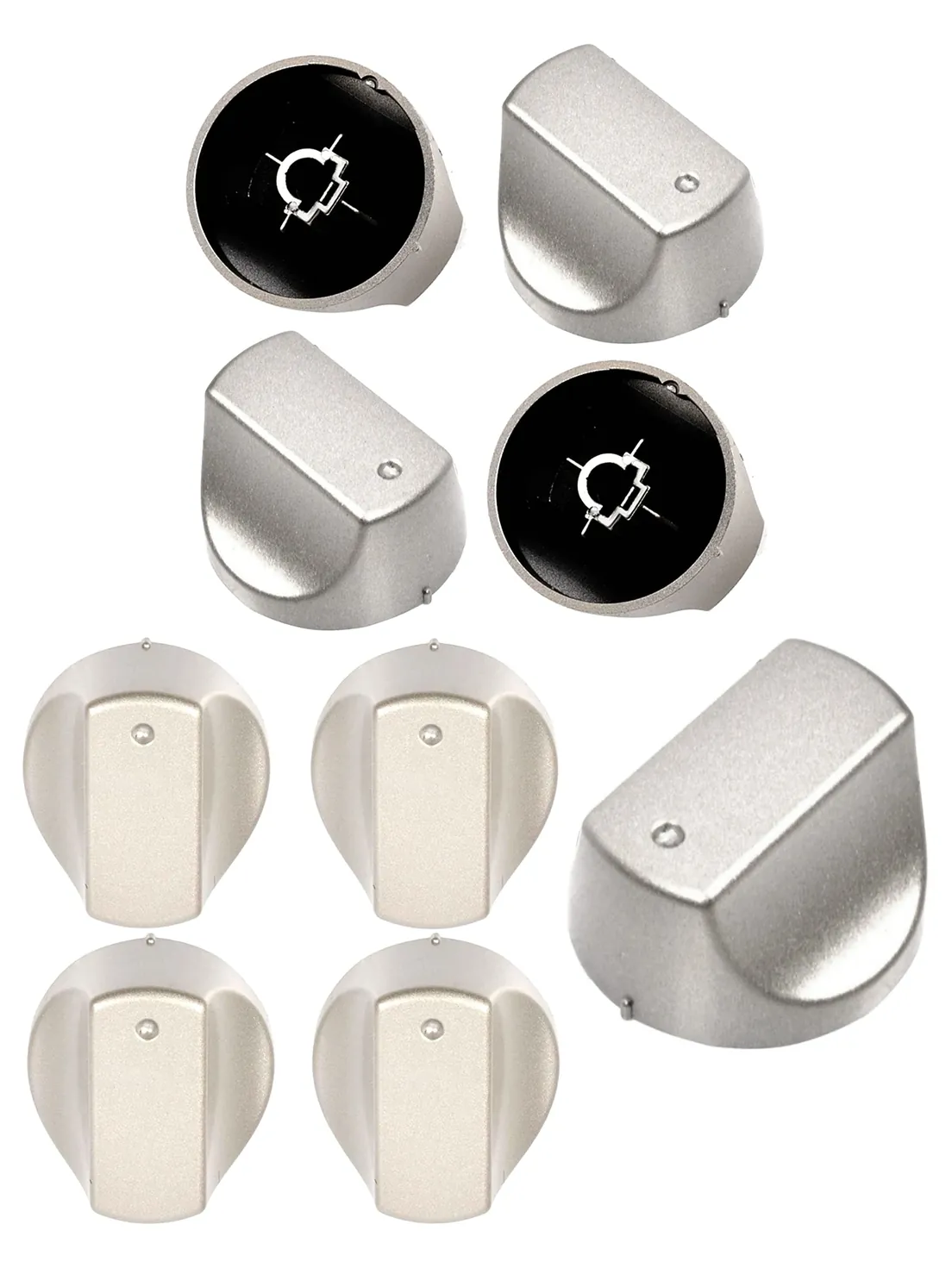 Hotpoint Oven Control Knob Replacement – Silver, 4 Pack
