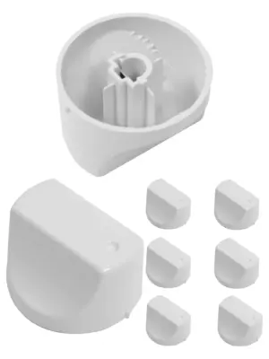 Hotpoint Oven Control Knob Replacement – White, 6‑Piece Pack