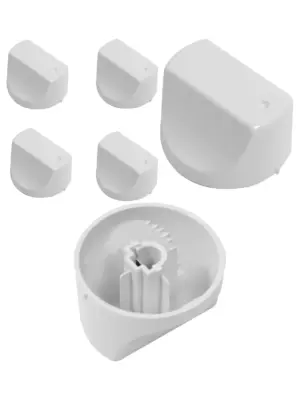Hotpoint Oven Control Knob Set – White Replacement Switches