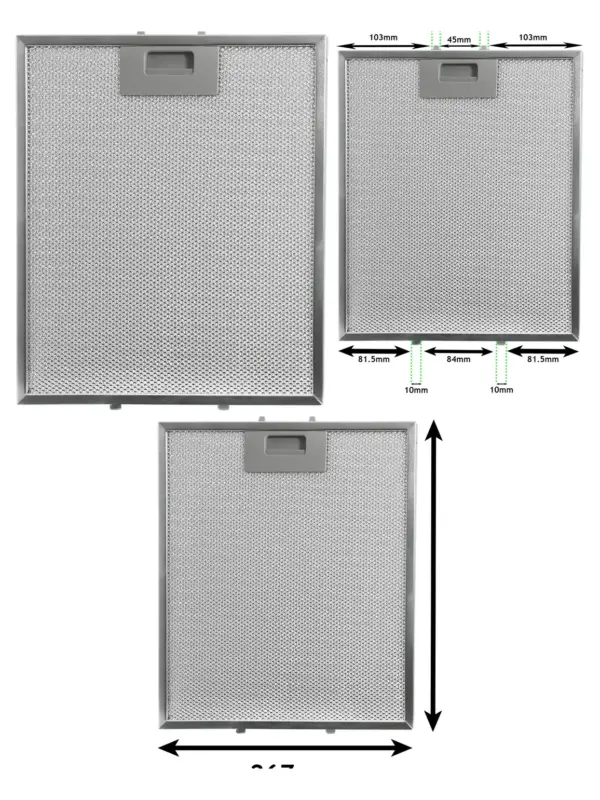 Hotpoint Range Hood Grease Filter Replacement – Metal Mesh 305×267mm
