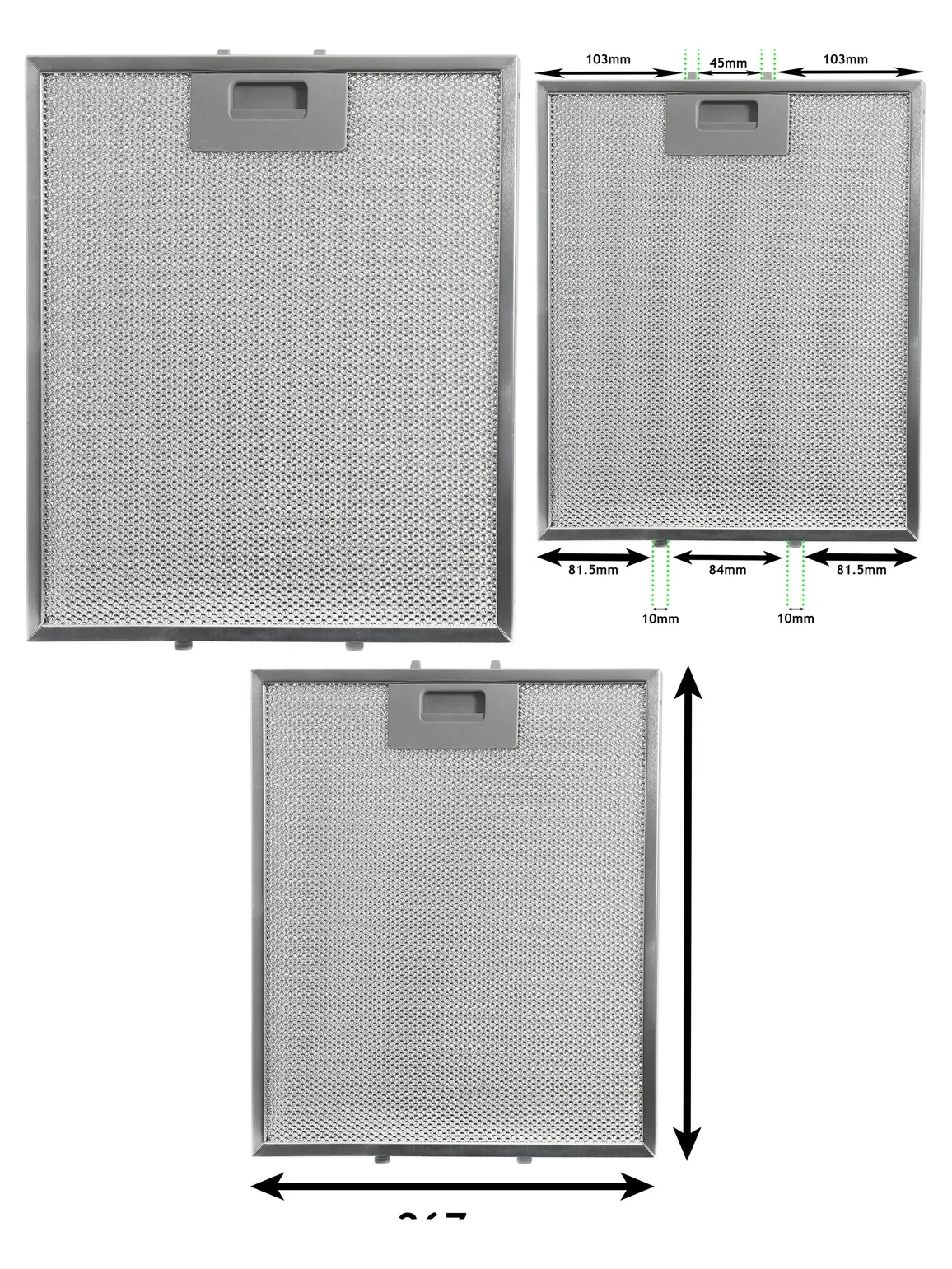 Hotpoint Range Hood Grease Filter Replacement – Metal Mesh 305×267mm