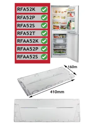 Hotpoint RFA52 RFAA52 Plastic Drawer Front Handle Replacement Flap