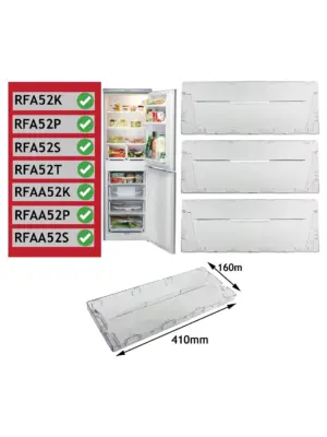 Hotpoint RFA52/RFAA52 Plastic Drawer Handle – Pack of 3 Front Flaps