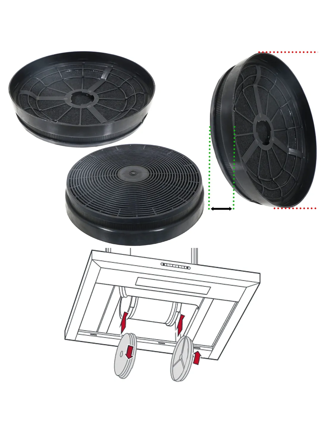 Howden CF110 Carbon Filter for Cooker Hood – Easy Replace Extractor