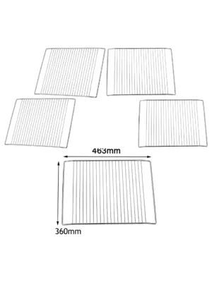 Howden's Lamona HJA3700 Double Wire Oven Shelf – 463×360 mm Grill Rack