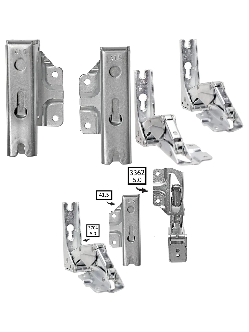 Howdens Fridge Freezer Door Hinge Pair – Left & Right, 3363/3362