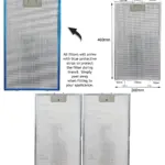 Howdens Lamona LAM2501 Metal Mesh Hood Filter – 460×260mm, 2 Pack