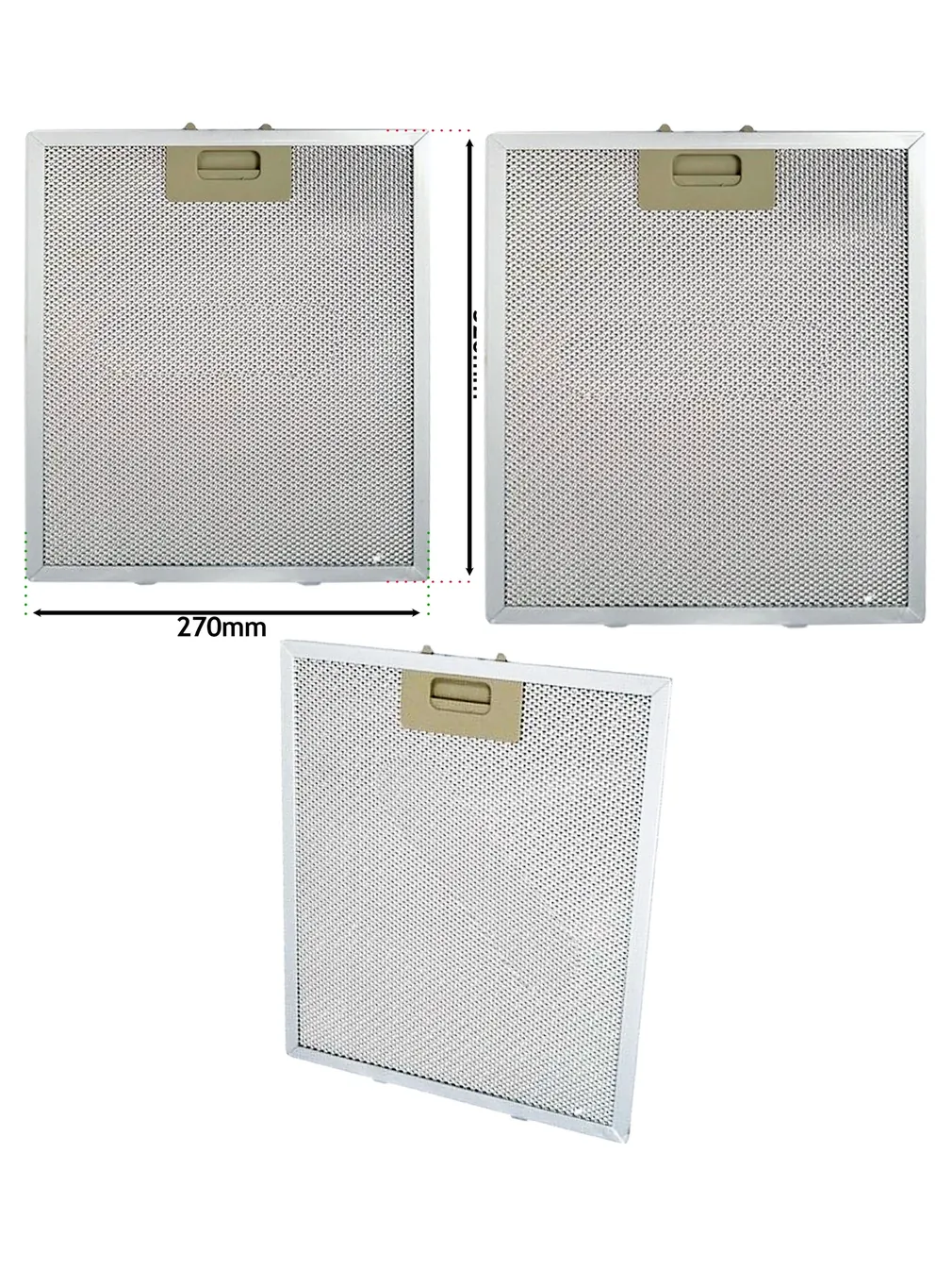 Howdens Lamona LAM2543 320x270mm Metal Grease Filter for Cooker Hood