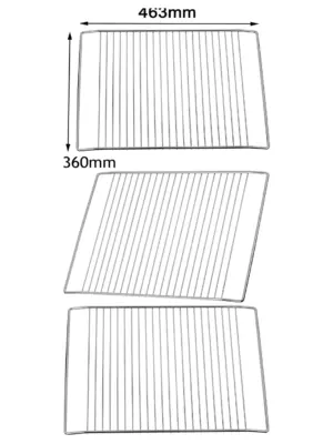Howdens Lamona Wire Shelf Rack for Oven Cooker Grill – 463×360 mm