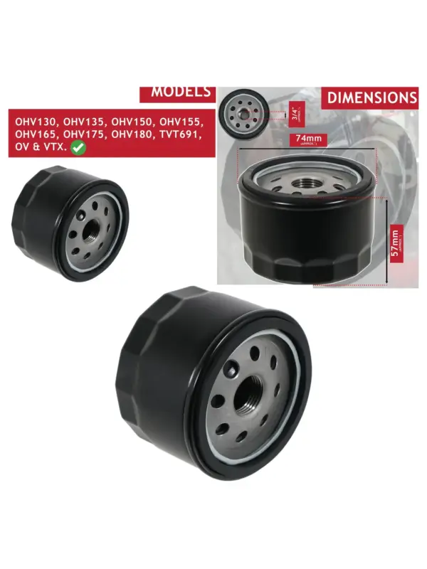 Husqvarna Oil Filter for 531300938/531307043/531307389 – Mower/Tractor