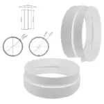 HVAC Threaded Vent Hose Adapter – 152mm Duct Pipe Outlet Ring
