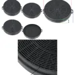 Hygena Carbon Charcoal Vent Filter Set – 4 for Kitchen Extractor Hood