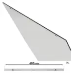 Hygena Inner Oven Door Glass Panel 497x410mm Replacement