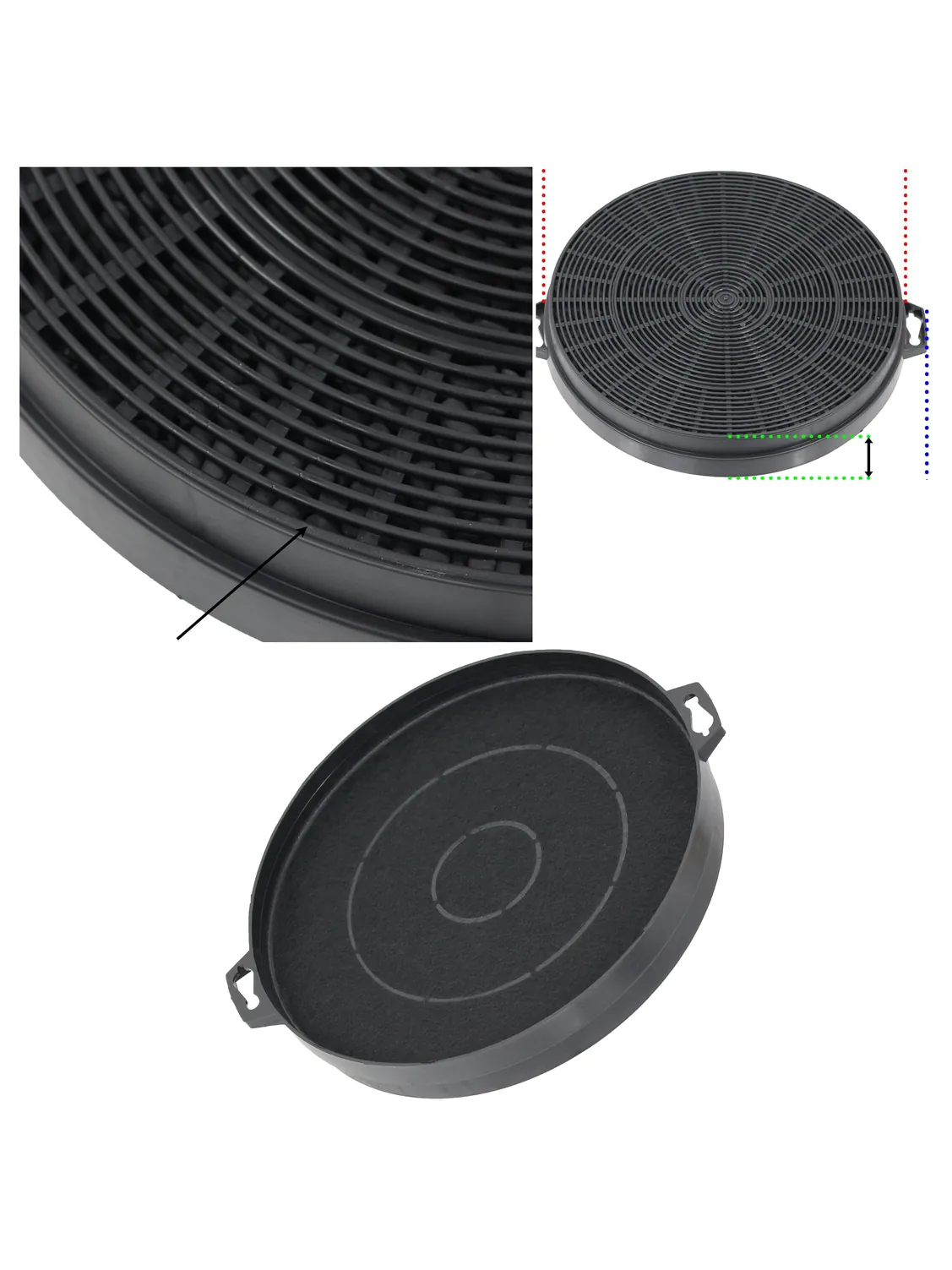 Hygena Kitchen Exhaust Carbon Charcoal Filter for Cooker Hood
