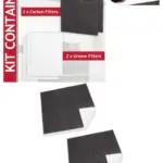 Hygena Range Hood Grease Filter Kit – 4 Carbon Foam Filters, 57×47 cm