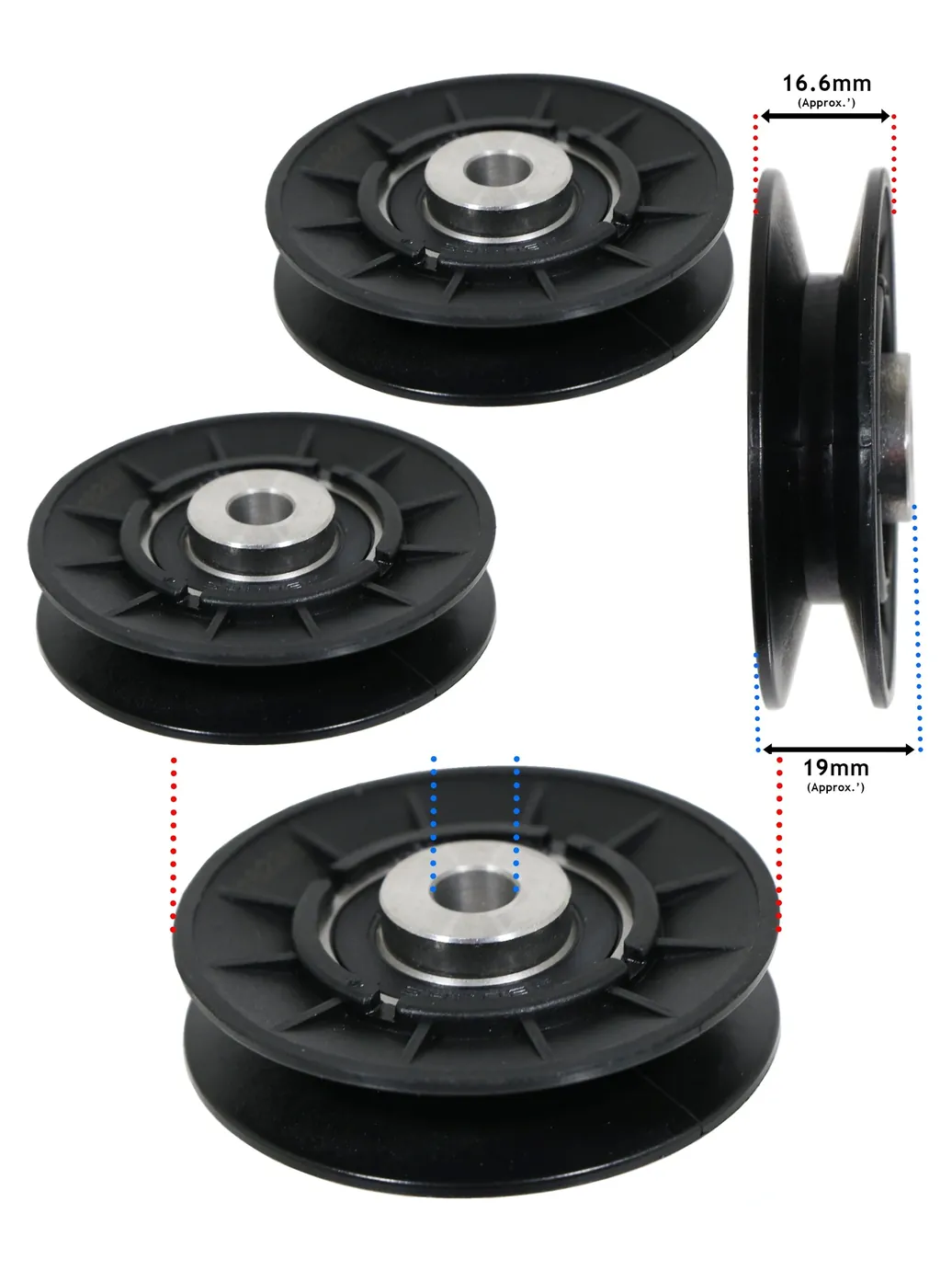 Idler Pulley V for John Deere G110/L100-L130 Mowers – GX20286 2pcs