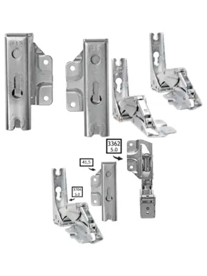 IKEA Fridge Door Hinge Pair - Integrated Left & Right