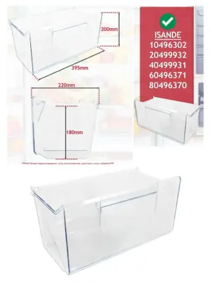 IKEA Isande Bottom Drawer Shelf Box for Fridge Freezer Storage