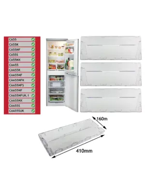 Indesit Plastic Drawer Front Handle Pack of 3