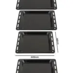 Indusit Oven Baking Tray Set – Enamel Pan 448×360×25 mm