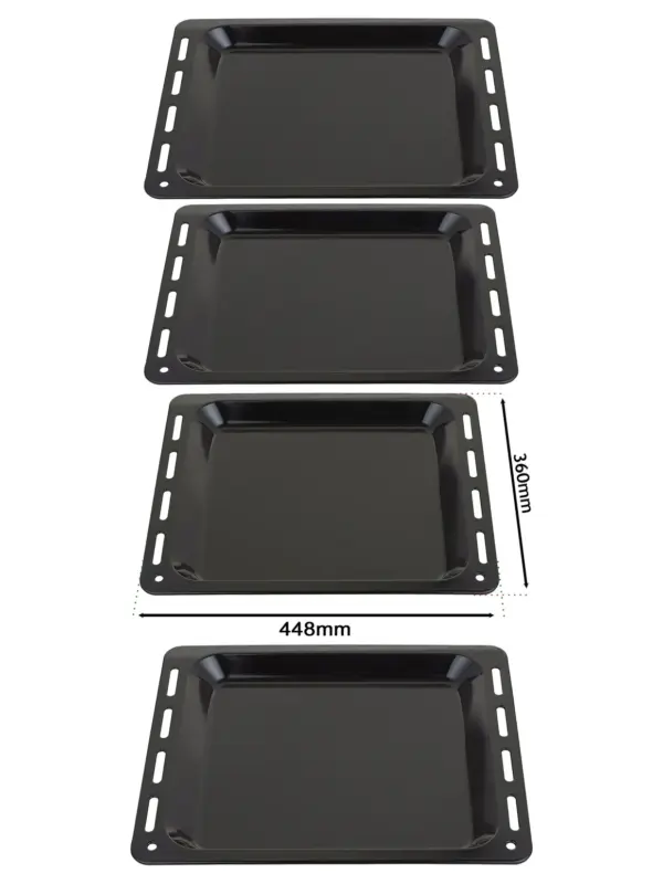 Indusit Oven Baking Tray Set – Enamel Pan 448×360×25 mm