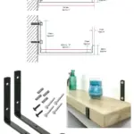 Industrial Rustic Steel Shelf Brackets Handmade Vintage Scaffold