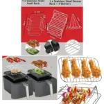 Instant Vortex 7.6L Air Fryer Double Basket Grill & Skewer Rack