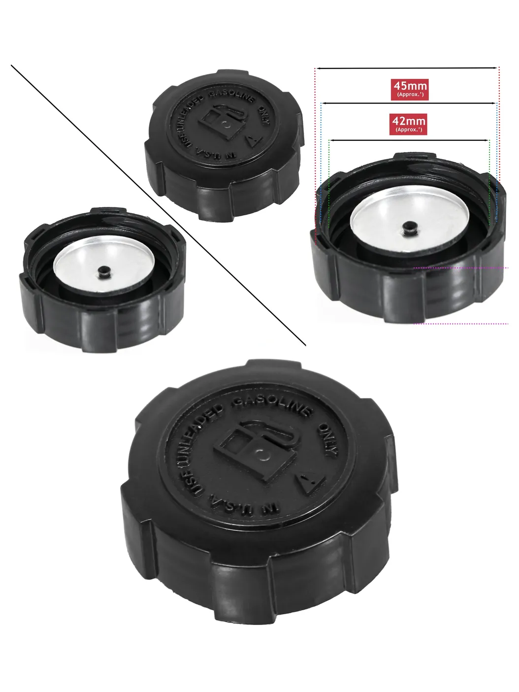 John Deere PT11028 Fuel Tank Cap for Lawn Mower Petrol Engine