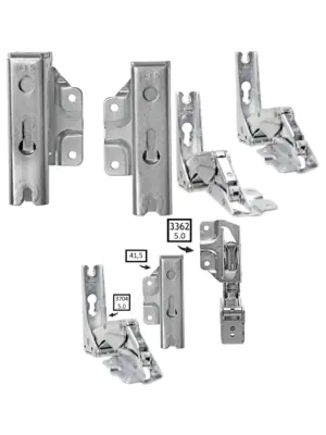 John Lewis Fridge Freezer Door Hinge Pair – Left & Right