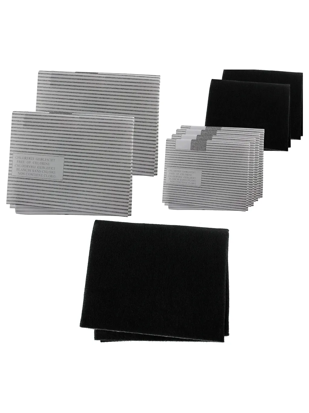 John Lewis Kitchen Hood Filter Set – 4 Grease + 2 Carbon Filters