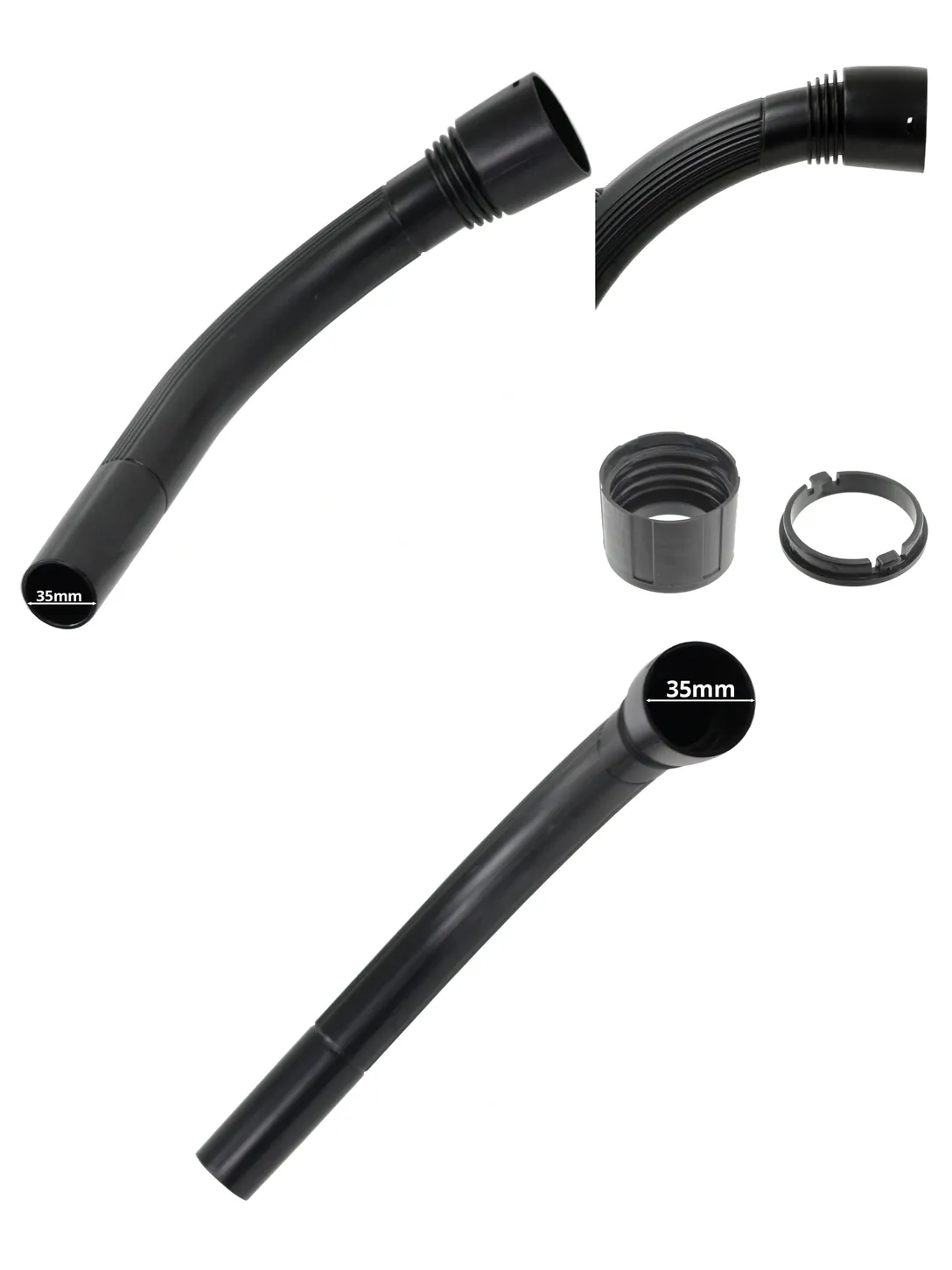 Karcher 35mm Curved Suction Hose Handle – Flexible Vacuum Accessory