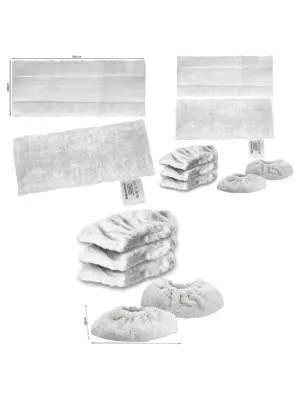 Karcher EasyFix Cleaner Pads & Tool Covers – 2 Floor, 5 Upholstery