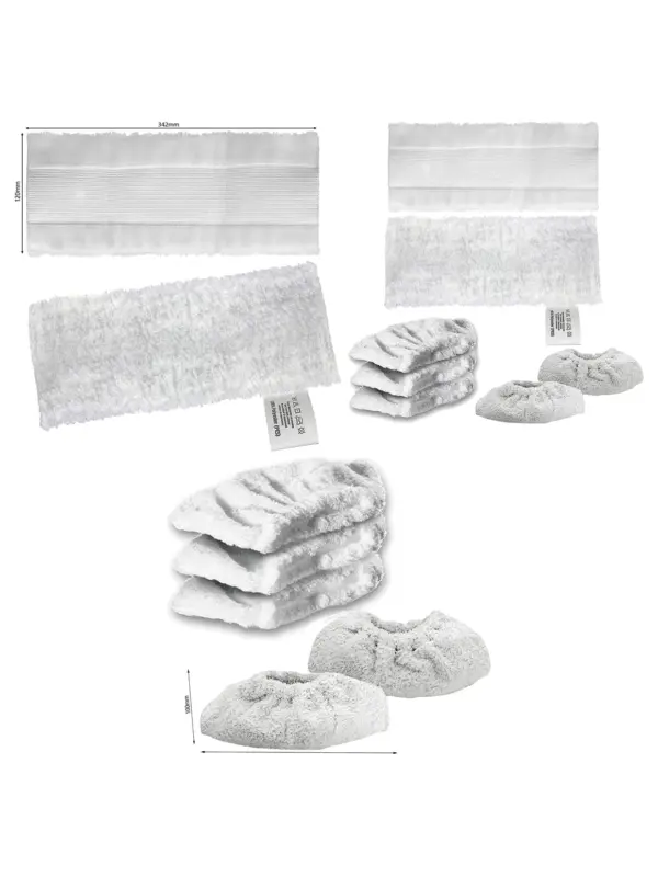 Karcher EasyFix Cleaner Pads & Tool Covers – 2 Floor, 5 Upholstery