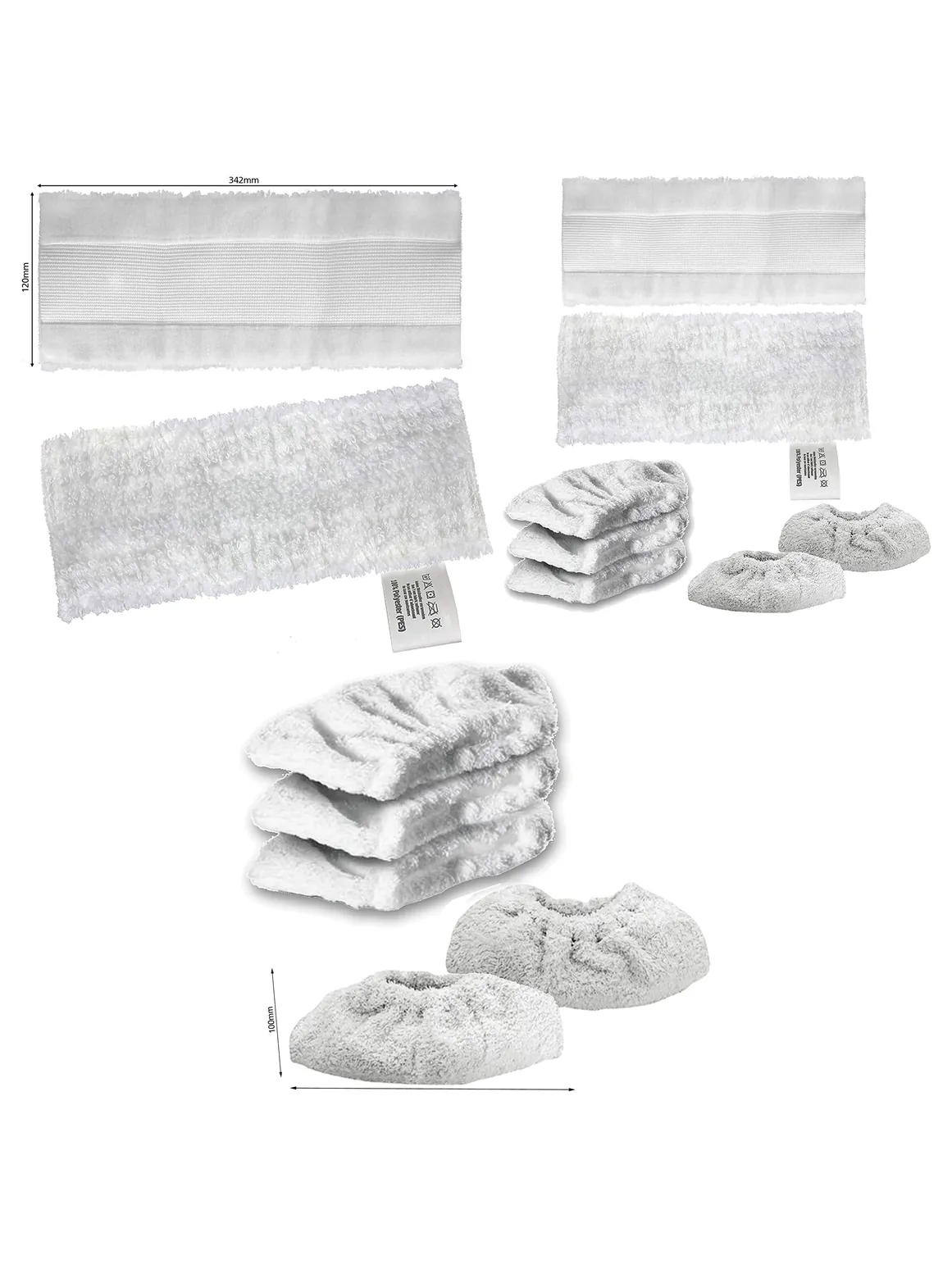 Karcher EasyFix Cleaner Pads & Tool Covers – 2 Floor, 5 Upholstery