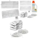 Karcher Easyfix Steam Cleaner 2 Floor Pads, 5 Covers + 500ml Detergent