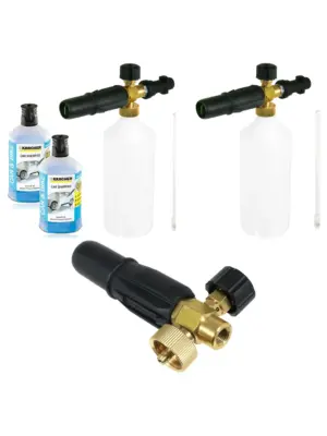Karcher Foam Gun Spray Bottles 2 Pack with Car Shampoo Detergent