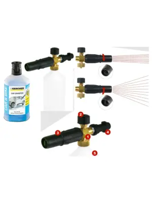 Karcher Foam Spray Bottle – 3-in-1 Ultra Foam Cleaner for Car & Bike