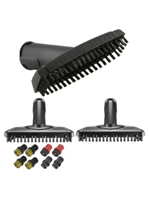Karcher SC1 Steam Cleaner Brush Nozzle Kit – 4 Nylon & 4 Brass Nozzles